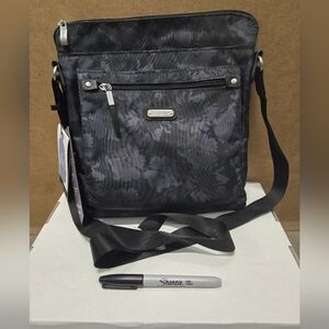 Baggallini Go Bagg w/RFID wristlet- Midnight Blossom